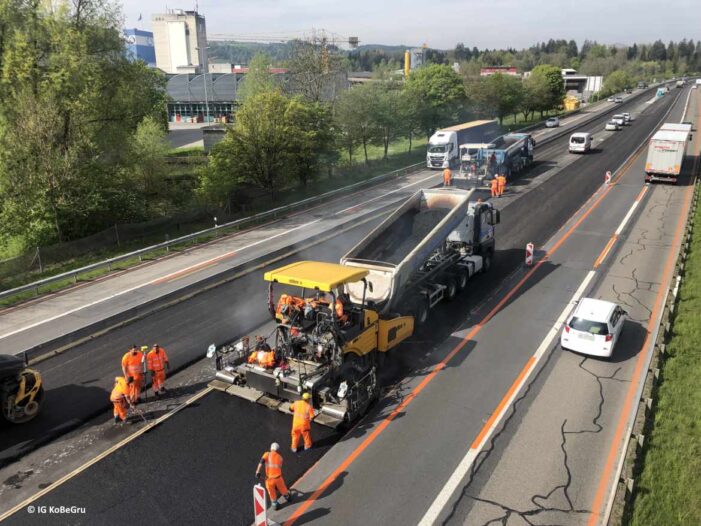 Belagseinbau EP Reiden-Sursee