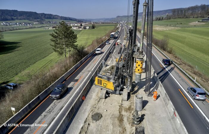 Bau während Verkehr - EP Reiden-Sursee